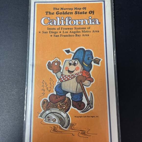 1978  The Murray Map Of The Golden State Of California Insets Of Freeway Systems - Picture 4 of 12